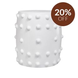 Otto Concrete Stool - White