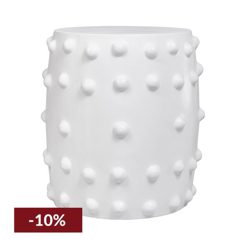 Otto Concrete Stool - White