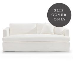 Birkshire 3 Seater Sofa SLIP COVER ONLY -  White Linen