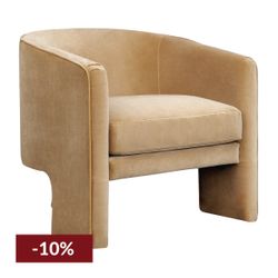 Kylie Arm Chair - Ochre Velvet