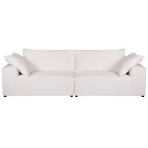 Midtown 4 Seater Sofa - White Linen