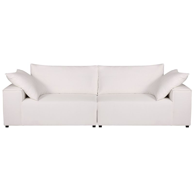 Midtown 4 Seater Sofa - White Linen