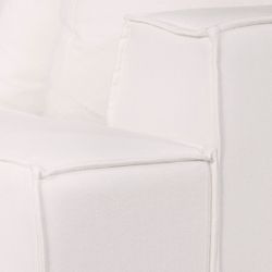 Midtown 4 Seater Sofa - White Linen