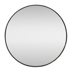 Vera Round Mirror - Antique Black