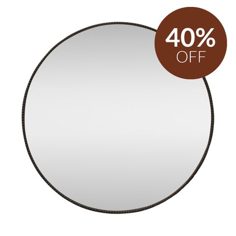 Vera Round Mirror - Antique Black