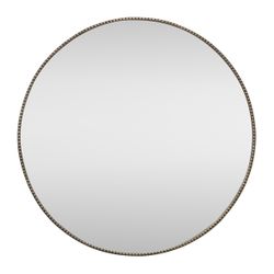 Vera Round Mirror - Antique Silver