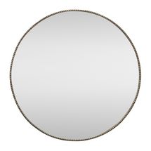 Vera Round Mirror - Antique Silver