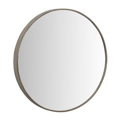 Vera Round Mirror - Antique Silver