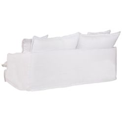 Hayman 3 Seater Slip Cover Sofa - White Linen