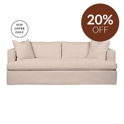 Birkshire 3 Seater Sofa SLIP COVER ONLY - Oat Linen