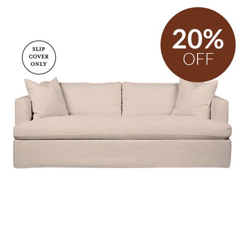 Birkshire 3 Seater Sofa SLIP COVER ONLY - Oat Linen