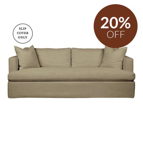 Birkshire 3 Seater Sofa SLIP COVER ONLY - Sage Linen