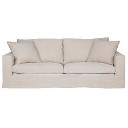 Bungalow 3 Seater Slip Cover Sofa - Natural Linen