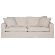 Bungalow 3 Seater Slip Cover Sofa - Natural Linen