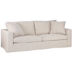 Bungalow 3 Seater Slip Cover Sofa - Natural Linen