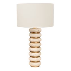 Juno Travertine Table Lamp - OUTLET NSW