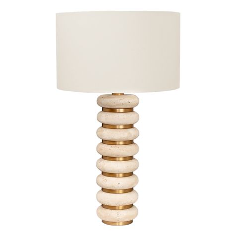 Juno Travertine Table Lamp - OUTLET NSW