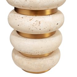 Juno Travertine Table Lamp - OUTLET NSW