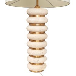 Juno Travertine Table Lamp - OUTLET NSW