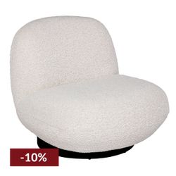 Felicity Swivel Occasional Chair - Ivory Boucle