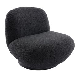 Felicity Swivel Occasional Chair - Black Onyx Boucle