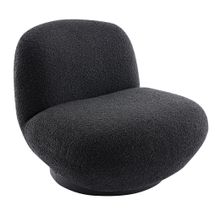 Felicity Swivel Occasional Chair - Black Onyx Boucle