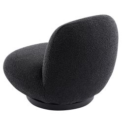 Felicity Swivel Occasional Chair - Black Onyx Boucle