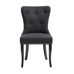 Lugano Dining Chair Set of 2  - Black