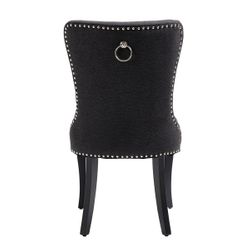 Lugano Dining Chair Set of 2  - Black