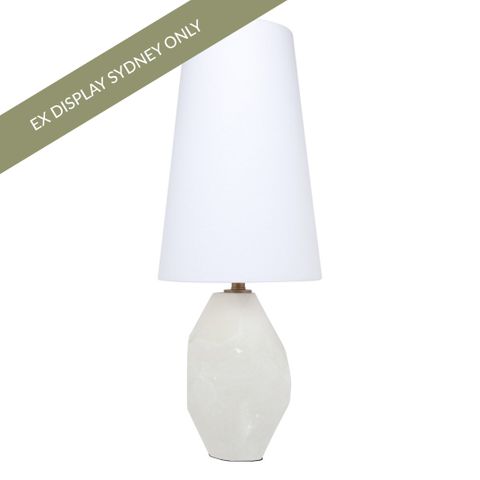 Budapest Alabaster Table Lamp - Base ONLY - OUTLET NSW