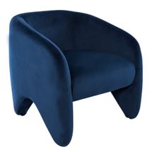 Maine Arm Chair - Indigo Velvet