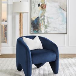 Maine Arm Chair - Indigo Velvet