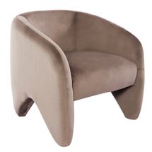 Maine Arm Chair - Taupe Velvet