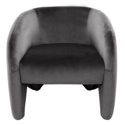 Maine Arm Chair - Charcoal Velvet