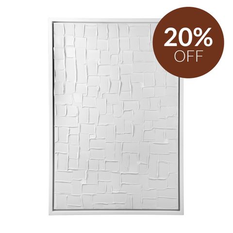 Mosaic Blanco Canvas Painting