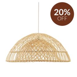 Longport Rattan Pendant - Dome
