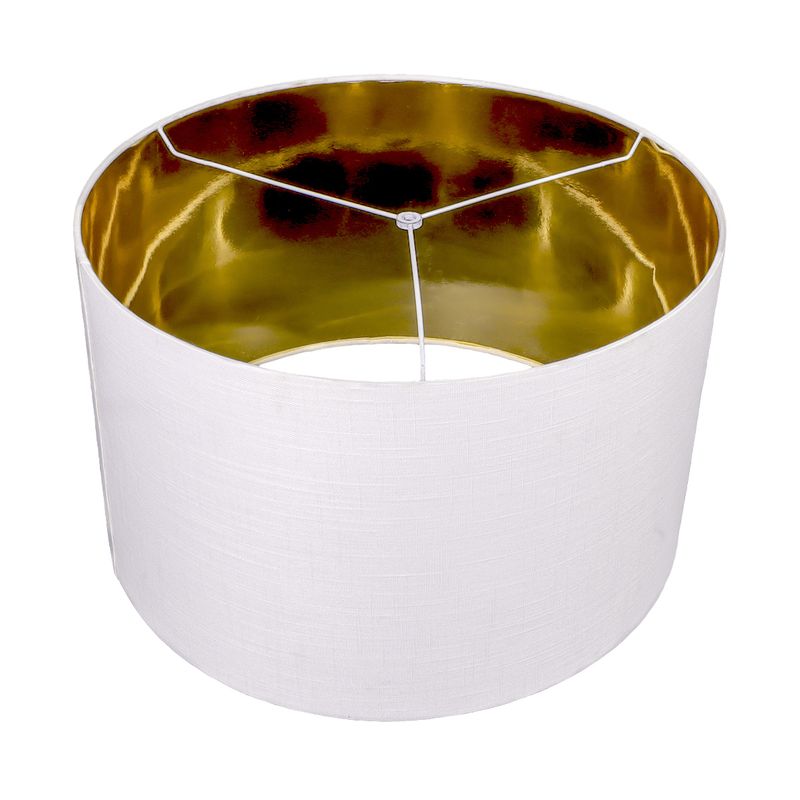 Blanca Floor Drum Shade - White