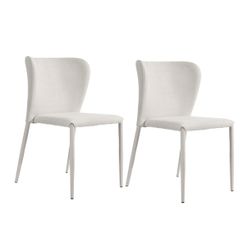 Foley Dining Chair Set of 2 - Natural w Fabric Legs