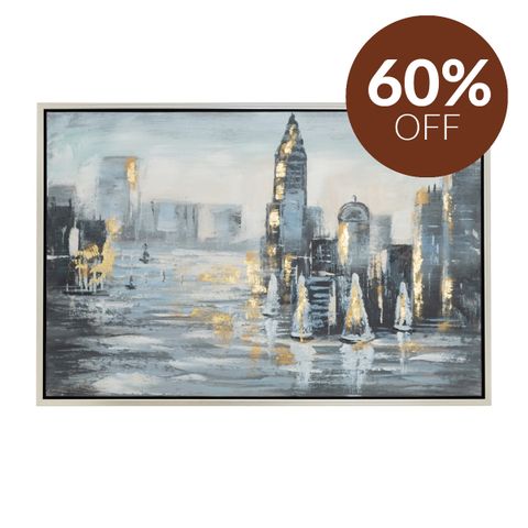 On the way to work Canvas Painting