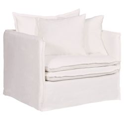 Fable Upholstery Swatch - White