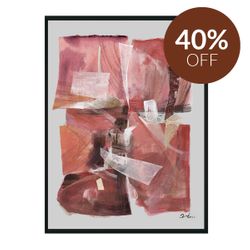 Ruby Abstract Canvas Painting