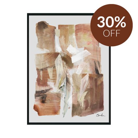 Auburn Abstract Canvas Painting