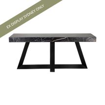 Ebony Marble Console Table - Black - OUTLET NSW