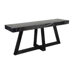 Ebony Marble Console Table - Black - OUTLET NSW