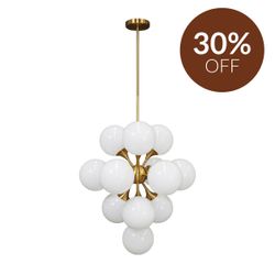 Karina Pendant - Medium Brass