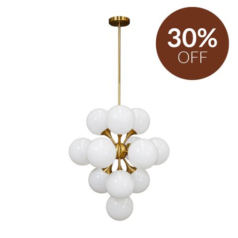 Karina Pendant - Medium Brass