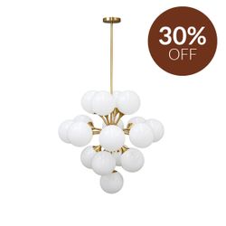 Karina Pendant - Large Brass