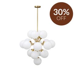 Karina Pendant - Large Brass