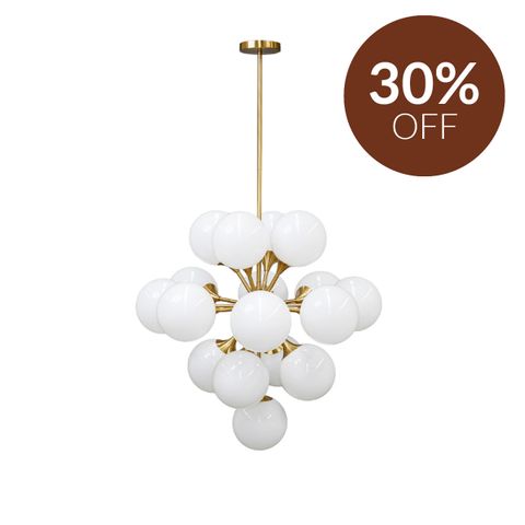 Karina Pendant - Large Brass