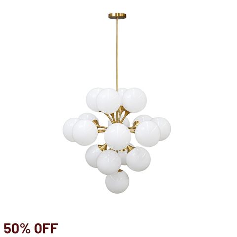Karina Pendant - Large Brass